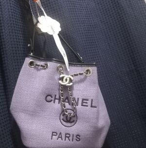 Chanel Lavender Mini Bucket Bag Deville